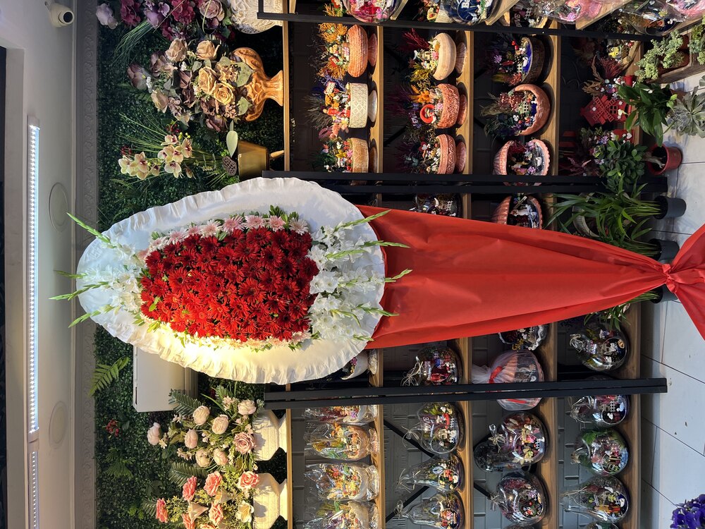 Canlı Gerbera Açılış Düğün Merasim Çelengi