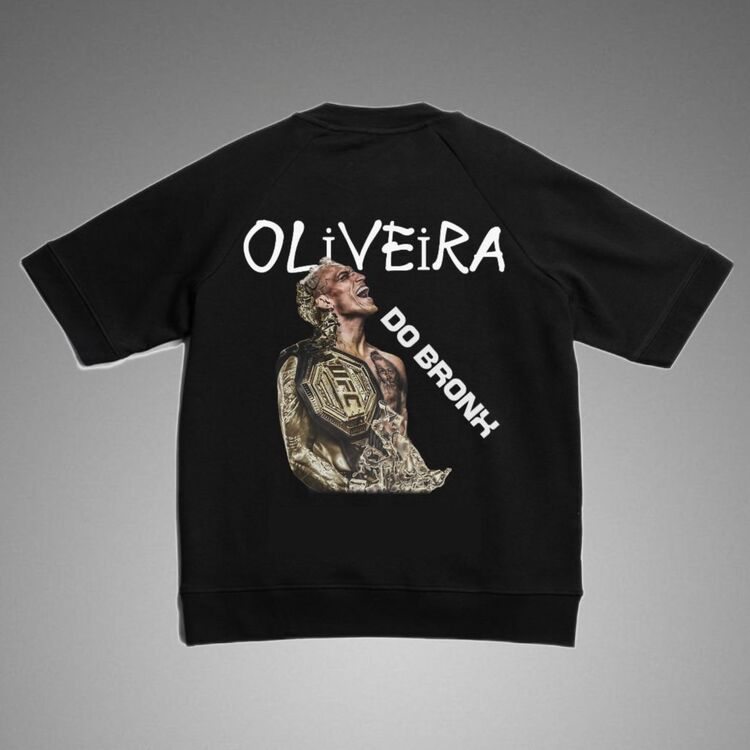 Charles Oliveira Oversize Siyah T-shirt 