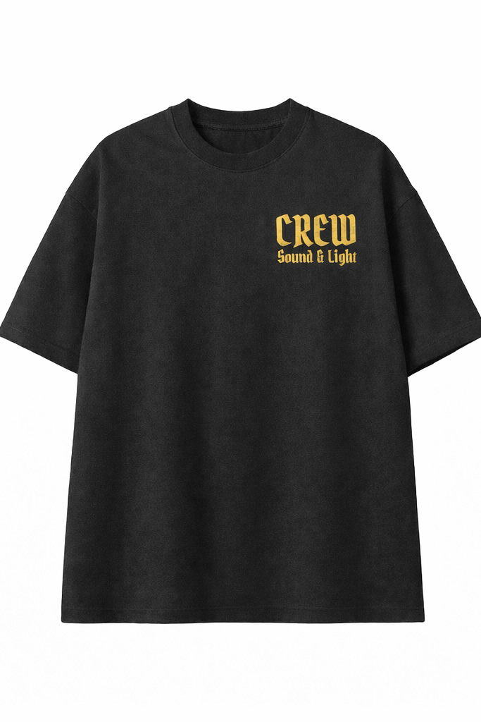 CREW Sound & Light Baskılı Oversize Tişört