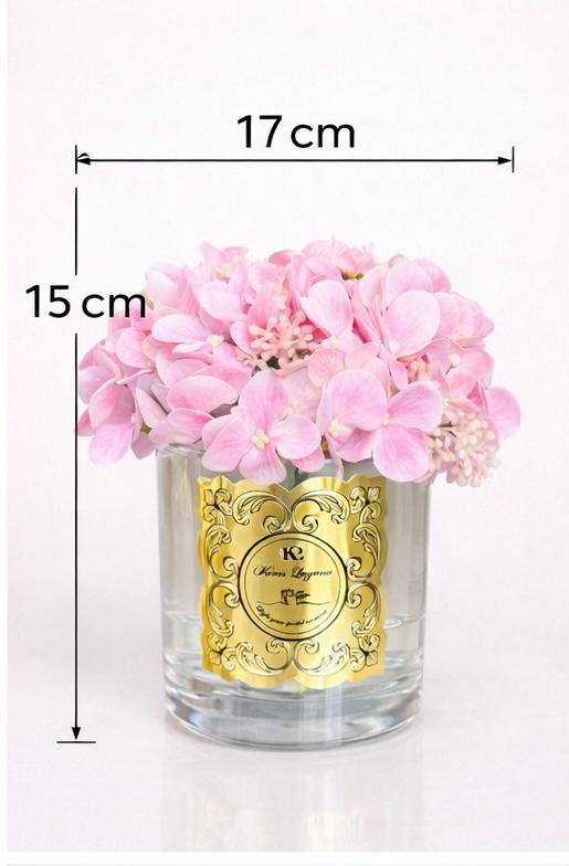 KEARS LAGUNA VELVET, 4'LÜ KOKULU DEMET ORTANCA  ISLAK ÇİÇEK PEMBE