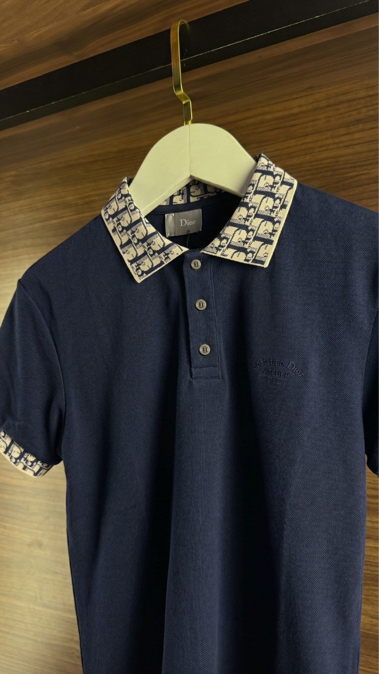 Christian Dior ™ Premium Polo Yaka Lacivert (İthal Parça)