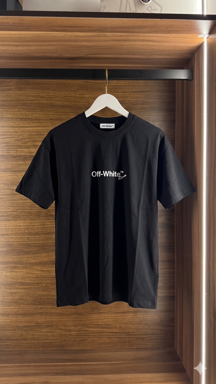 Off White ™ Premium Siyah T-Shirt