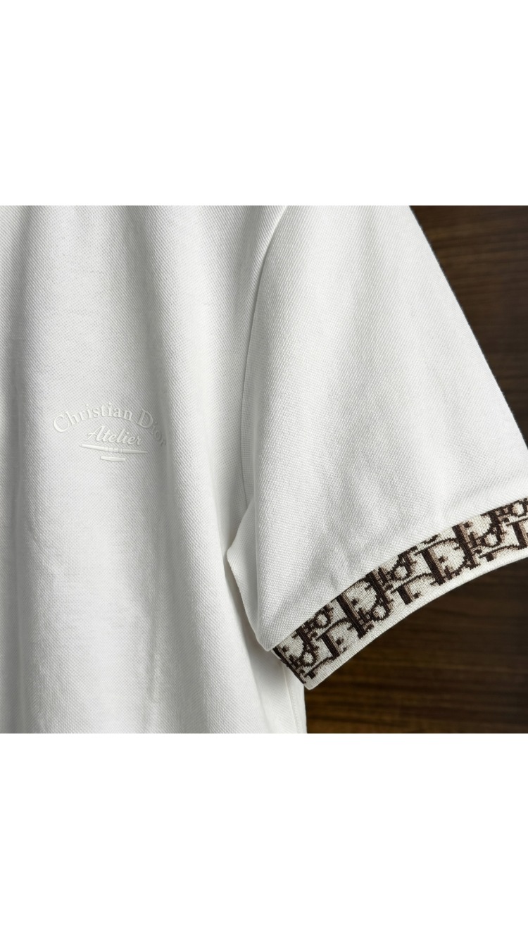 Christian Dior ™ Premium Polo Yaka Beyaz (İthal Parça)