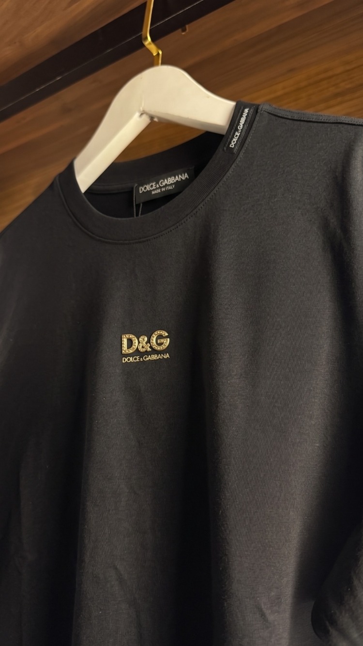 Dolce&Gabbana ™ Premium Siyah T-Shirt (İthal Parça)