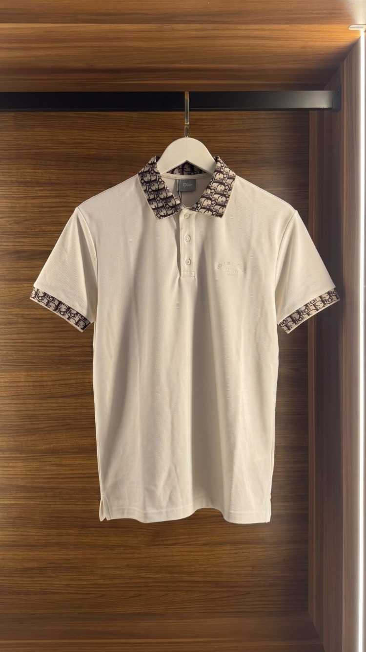 Christian Dior ™ Premium Polo Yaka Krem (İthal Parça) 