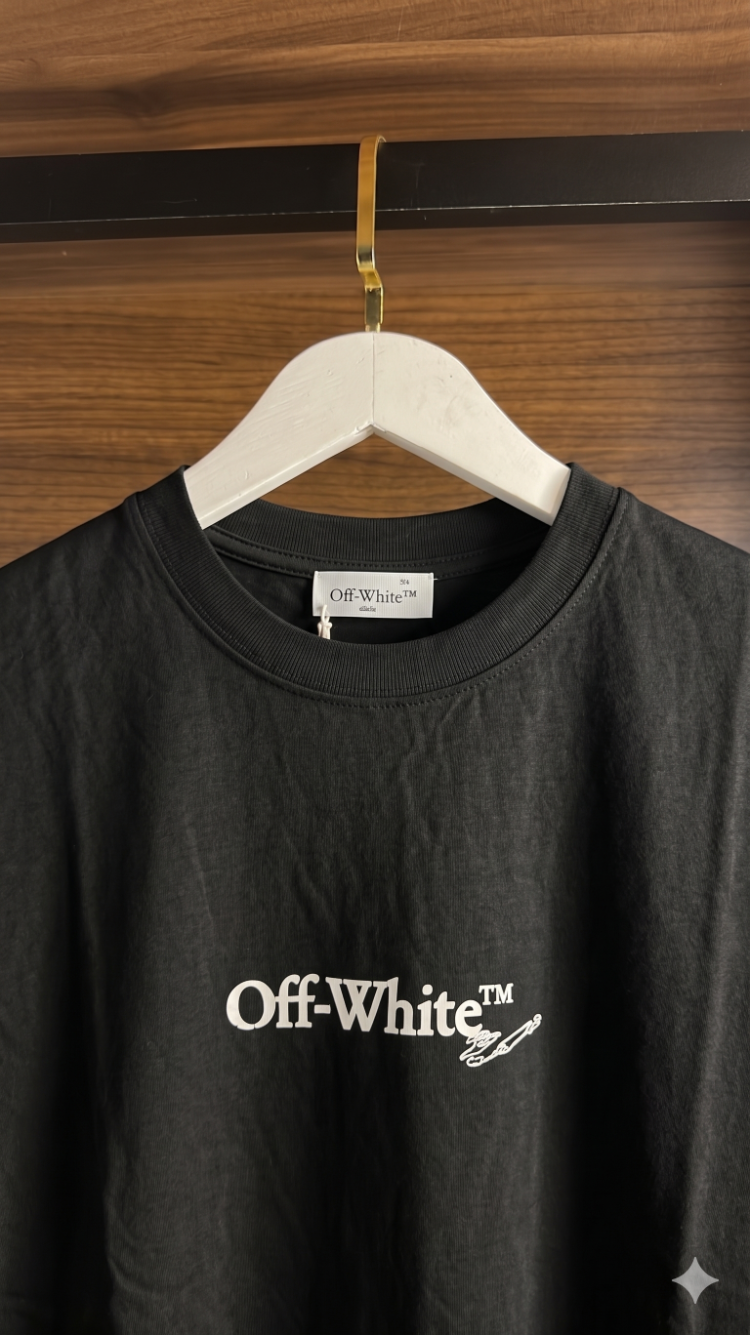 Off White ™ Premium Siyah T-Shirt