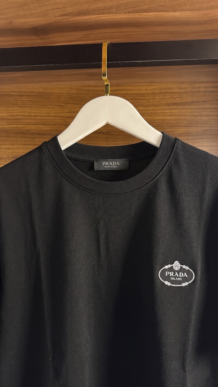 Prada ™ Premium Siyah T-Shirt (İthal Parça)