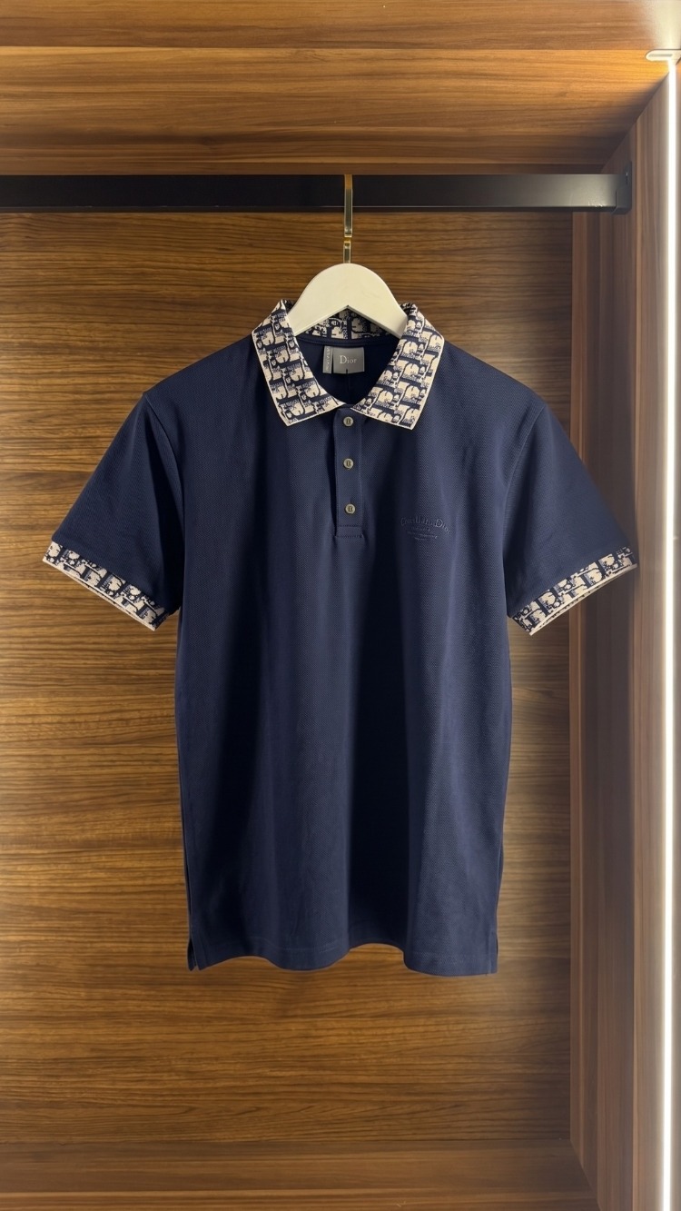 Christian Dior ™ Premium Polo Yaka Lacivert (İthal Parça)