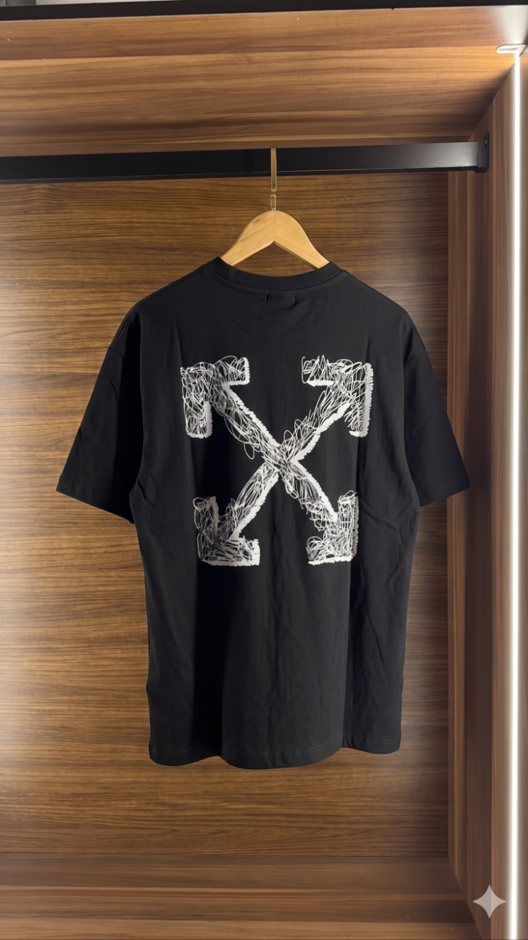 Off White ™ Premium Siyah T-Shirt