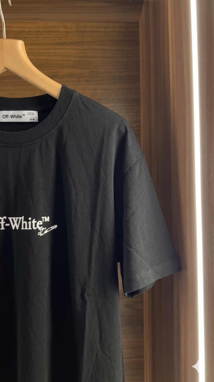 Off White ™ Premium Siyah T-Shirt
