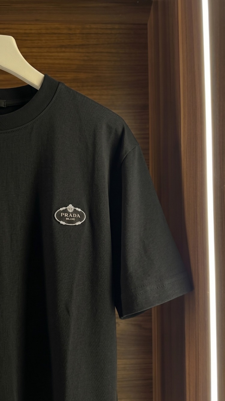 Prada ™ Premium Siyah T-Shirt (İthal Parça)