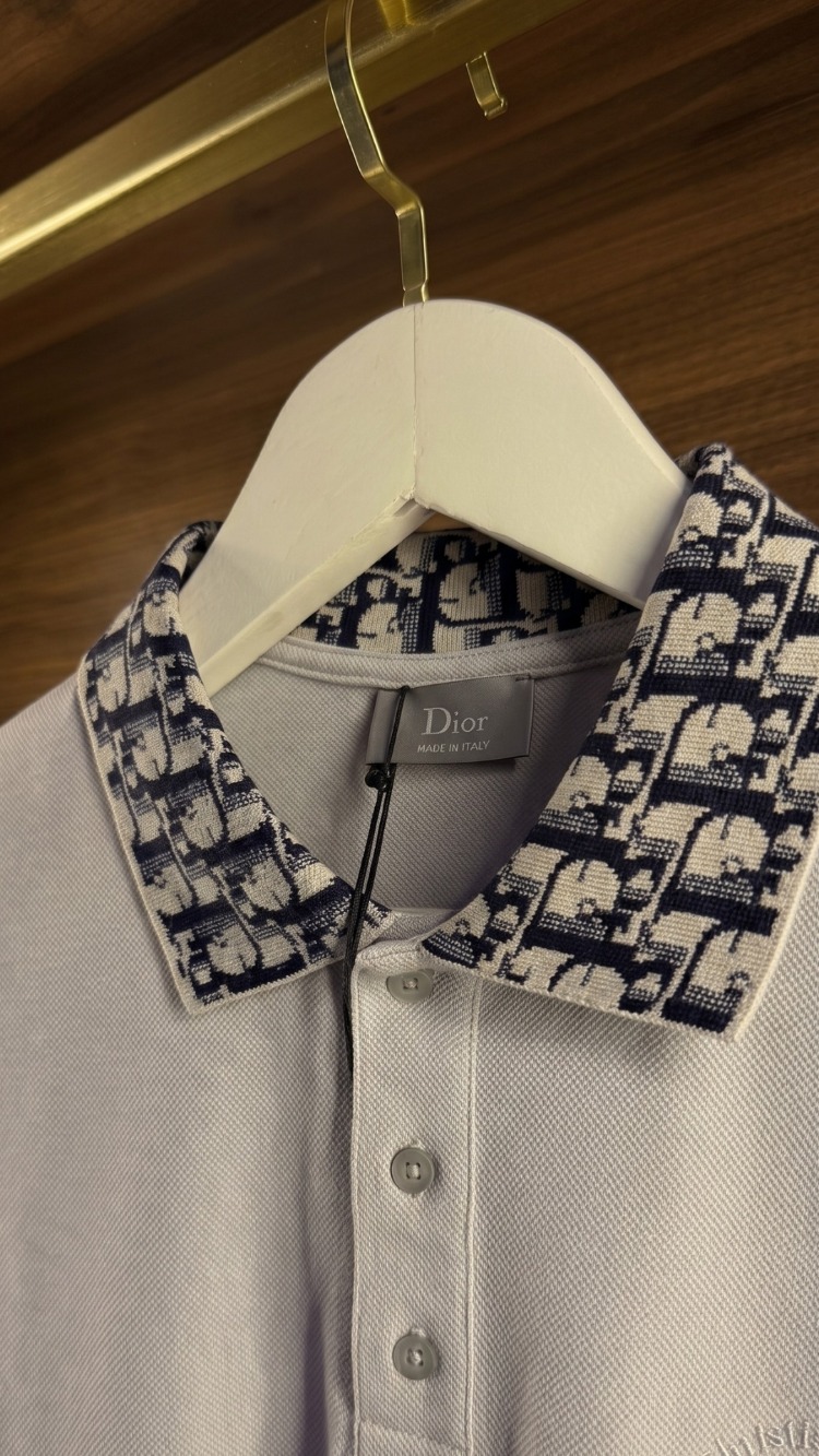 Christian Dior ™ Premium Polo Yaka Krem (İthal Parça) 