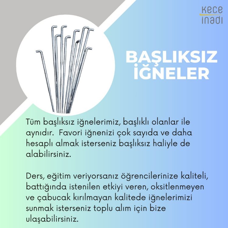 7 adet Başlıksız Keçe İğnesi (kodu seçiniz)