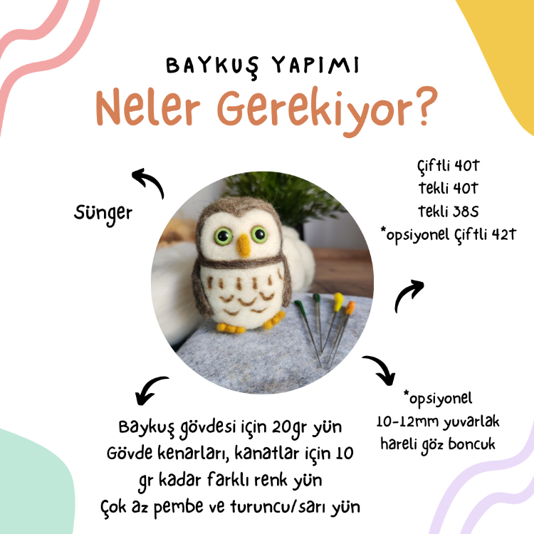 Keçe Baykuş Nasıl Yapılır? Detaylı Yapım Aşamalı Video Ders