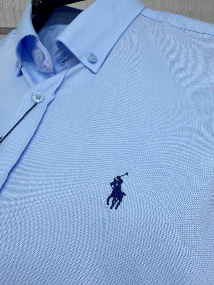 POLO RALPH LAUREN OXFORD KUMAŞ GÖMLEK GÖĞÜSTE İMZA MİDİLLİ NAKIŞ