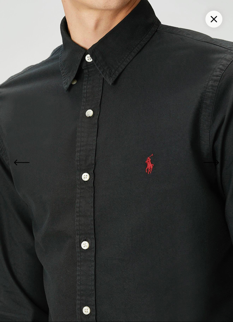 POLO RALPH LAUREN OXFORD KUMAŞ GÖMLEK GÖĞÜSTE İMZA MİDİLLİ NAKIŞ