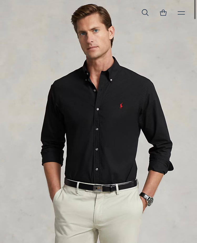 POLO RALPH LAUREN OXFORD KUMAŞ GÖMLEK GÖĞÜSTE İMZA MİDİLLİ NAKIŞ