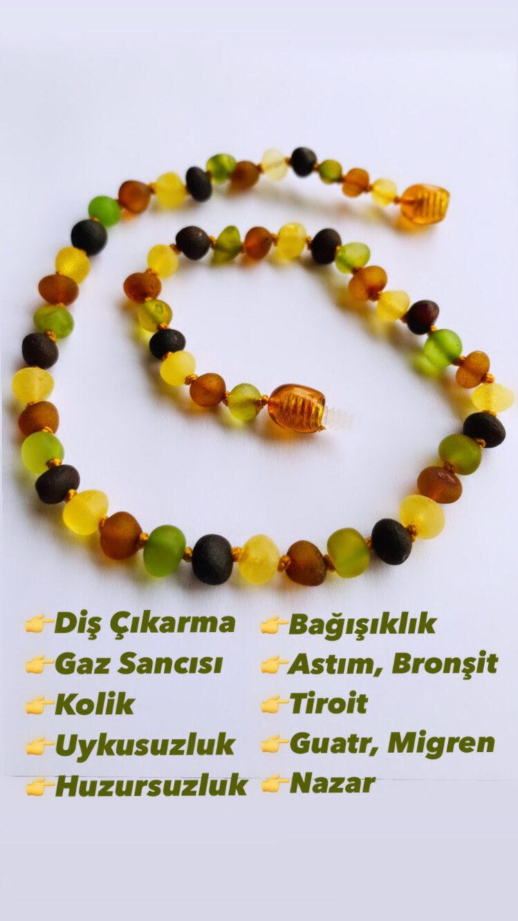 SERTİFİKALI KEHRİBAR BEBEK KOLYE