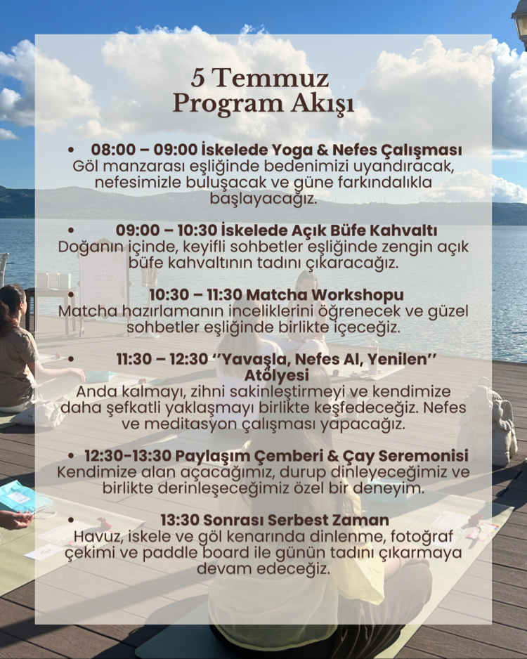 Sapanca’da Bi Nefes Molası