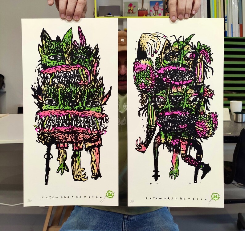 2 li screenprint set