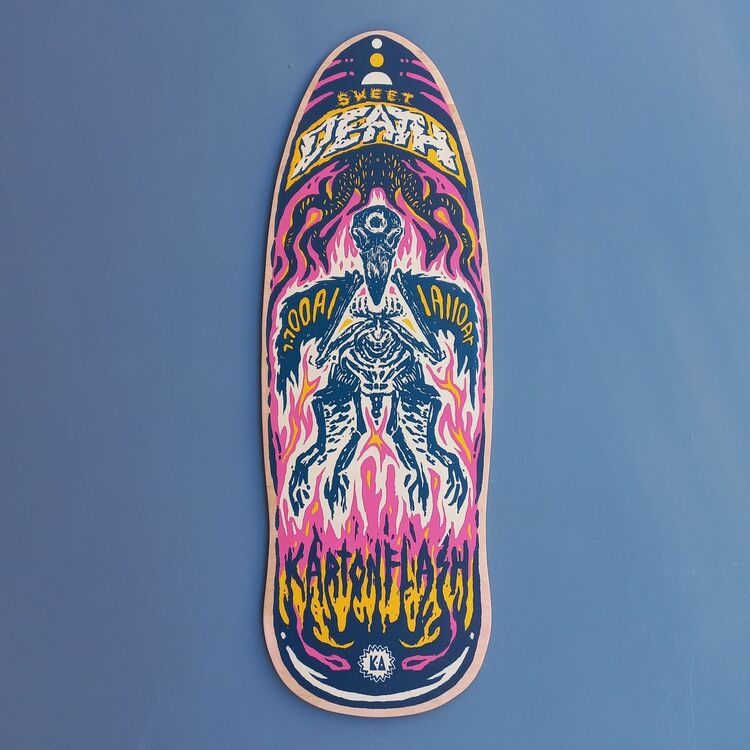 Sweet death pembe duvar kaykayı