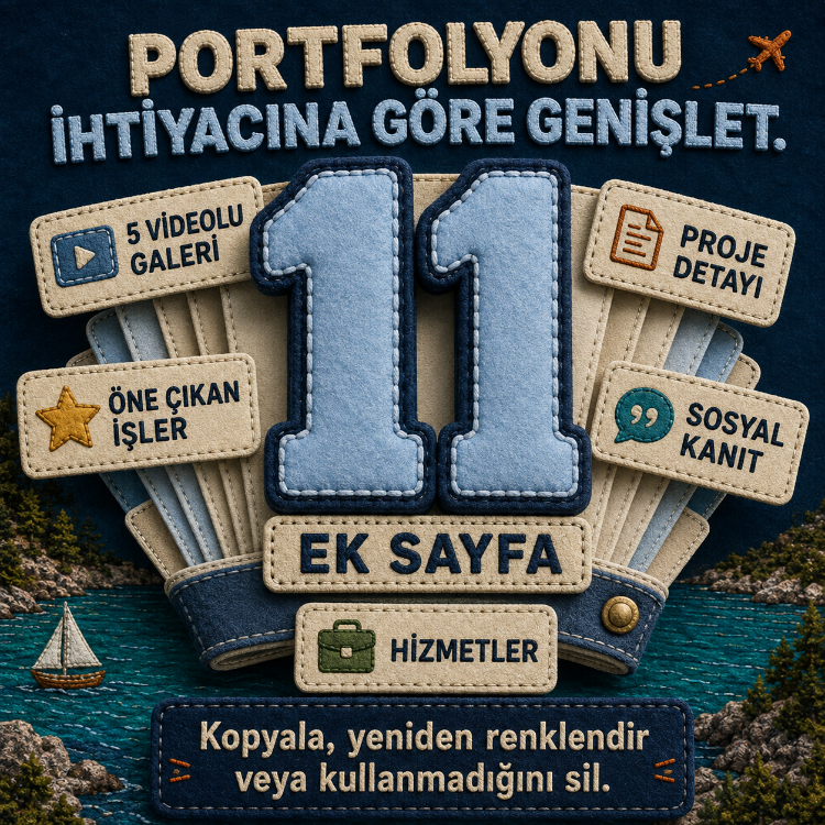 Travel UGC Portfolyo Şablonları | 3 Canva Tasarımı + Ek Sayfalar