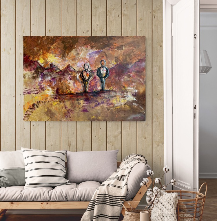 The Two, 100*70 cm