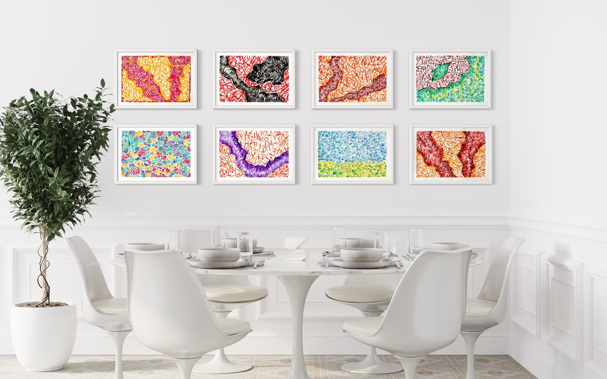 Stories of Lines Serisi  140*100 cm