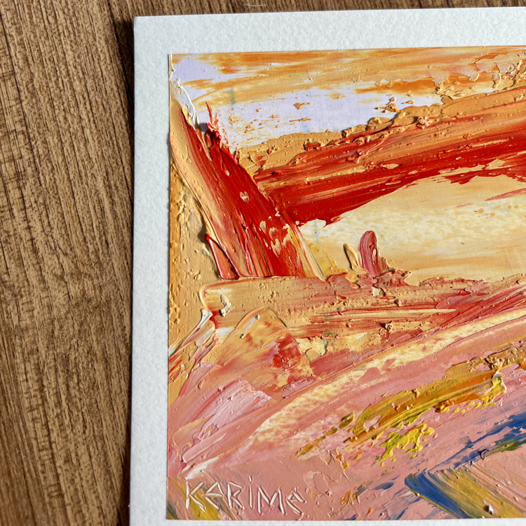 Oil Abstract , 21x15 cm