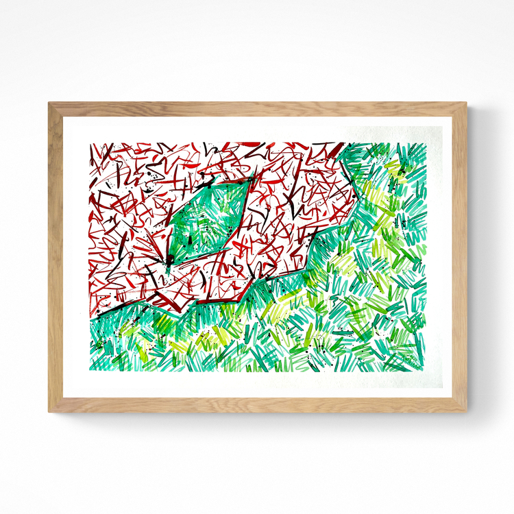 Stories of Lines-1  50*35 cm
