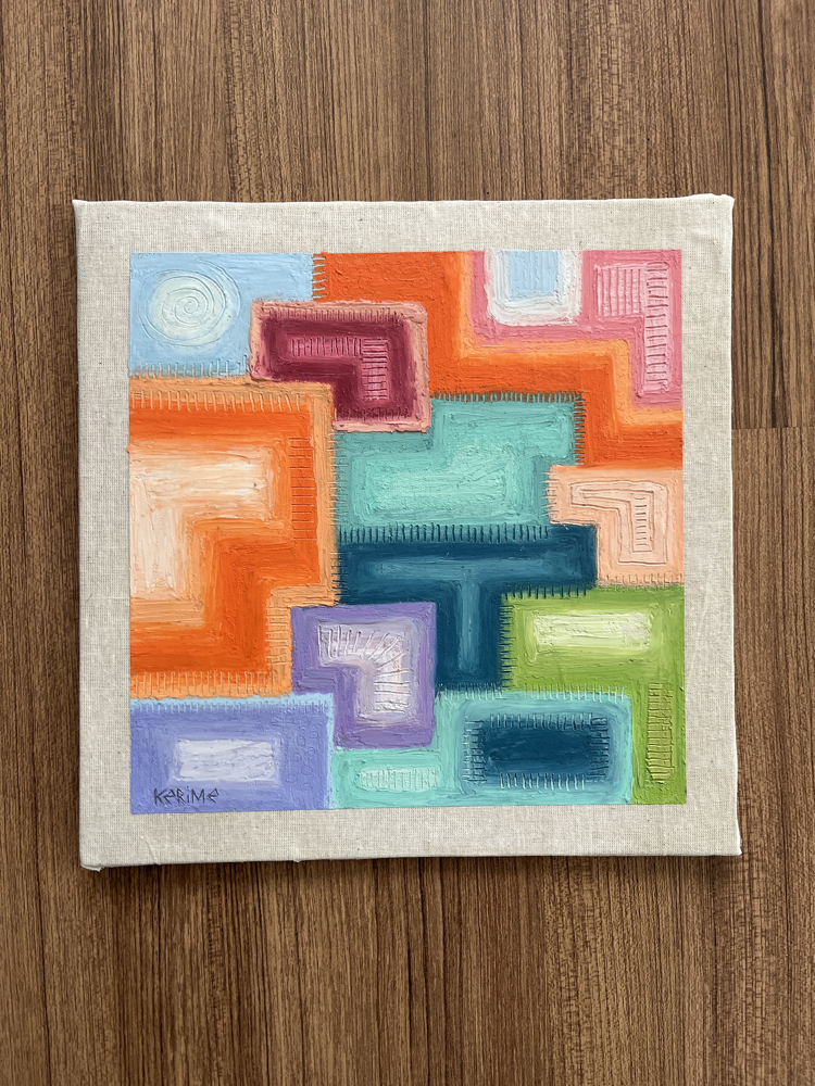 Pastel Vibes-5 , 26x26 cm