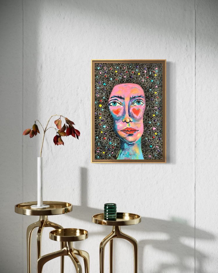 The Lady, 50x35 cm