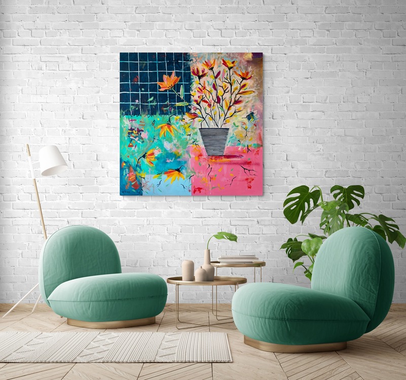 Gönül Çiçeği, 100*100cm 