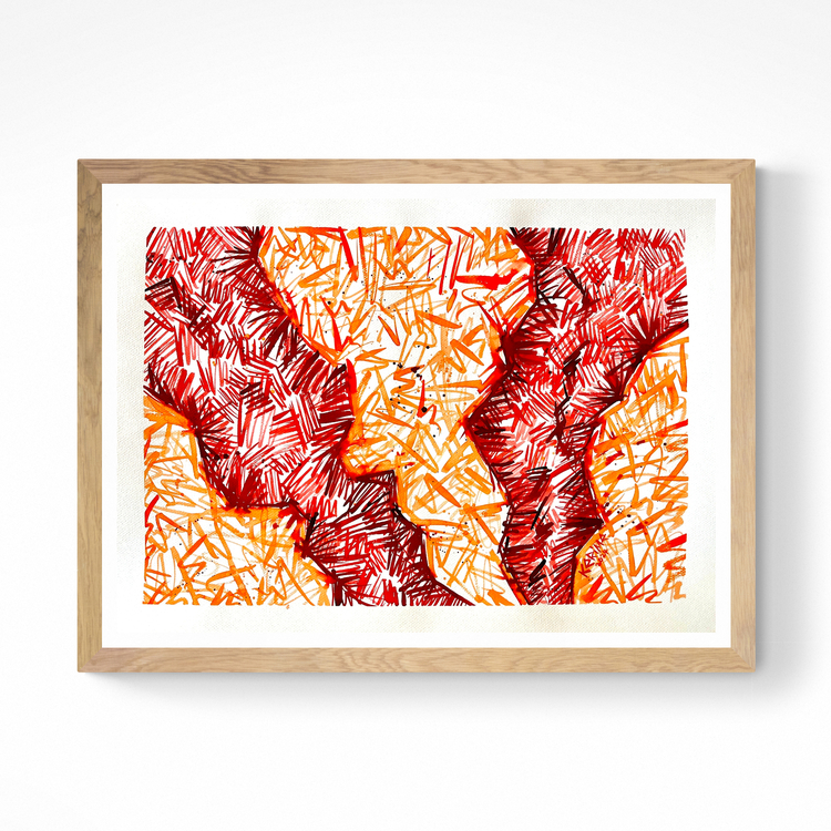Stories of Lines-3  50*35 cm