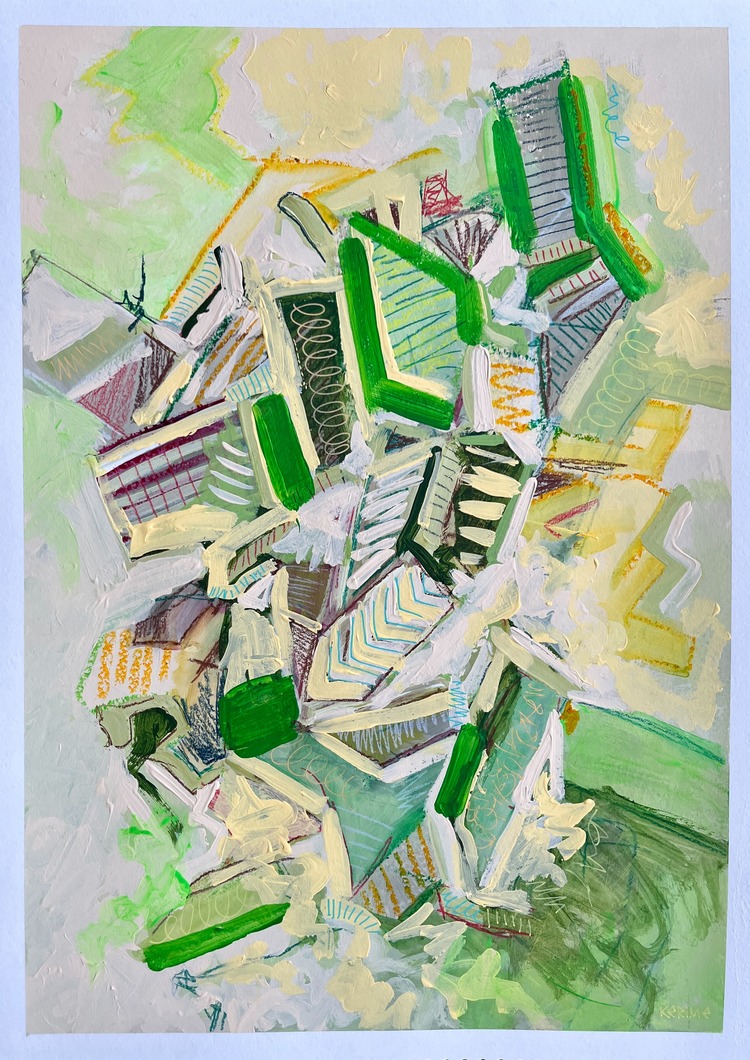 Green Thoughts-2, 50*35 cm