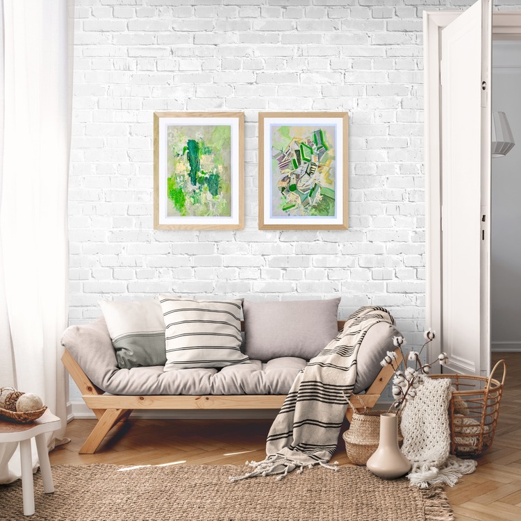 Green Thoughts 1&2, 70*50 cm