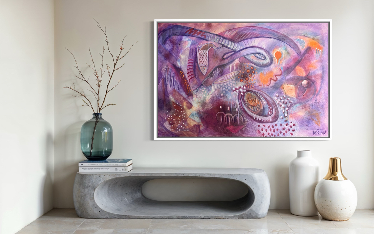 Bioluminescent Memory, 120*80 cm