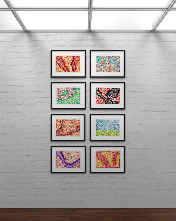 Stories of Lines Serisi  140*100 cm