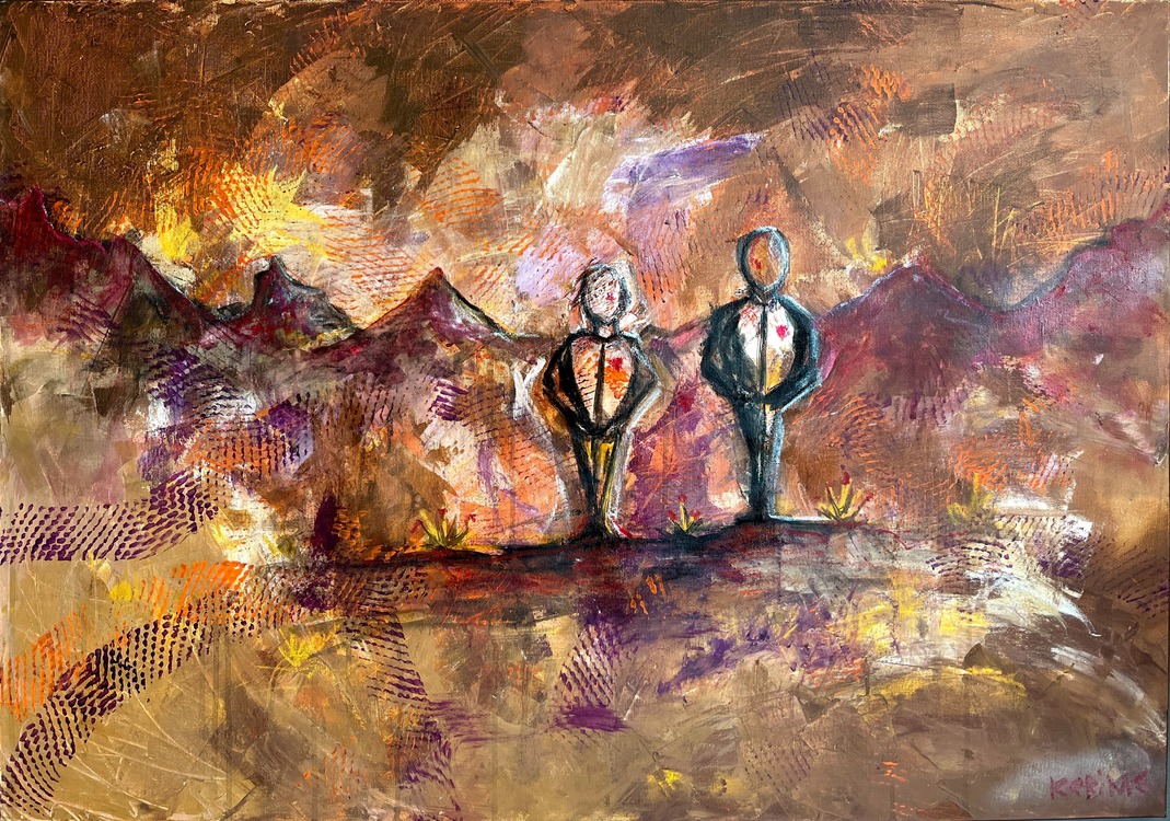 The Two, 100*70 cm