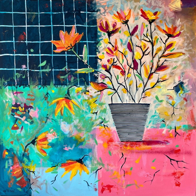 Gönül Çiçeği, 100*100cm 