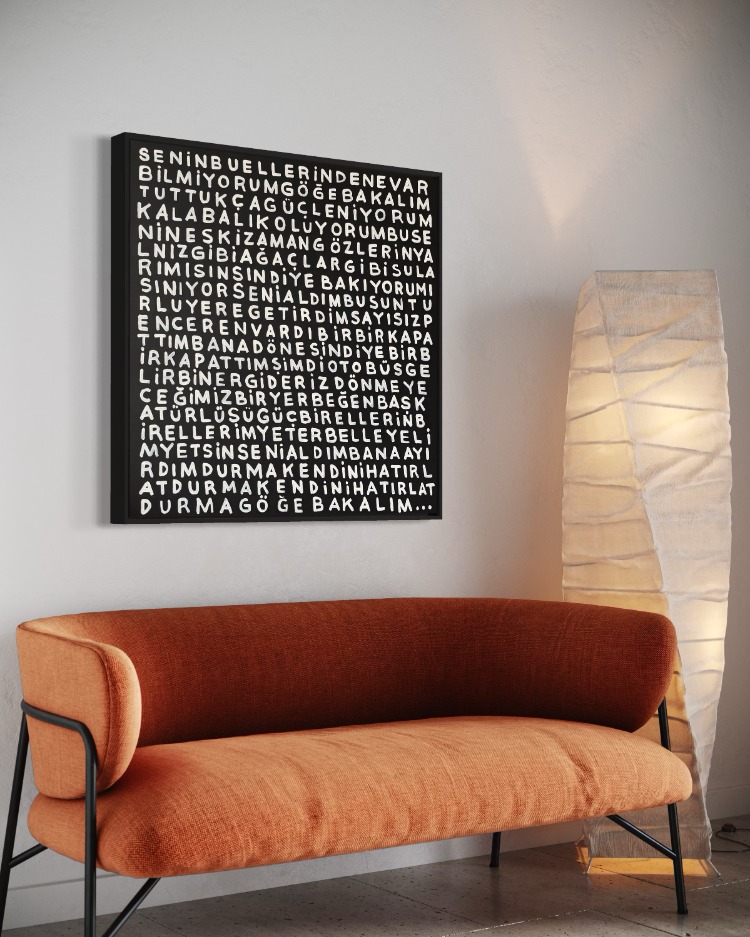 Göğe Bakalım, 80x80cm