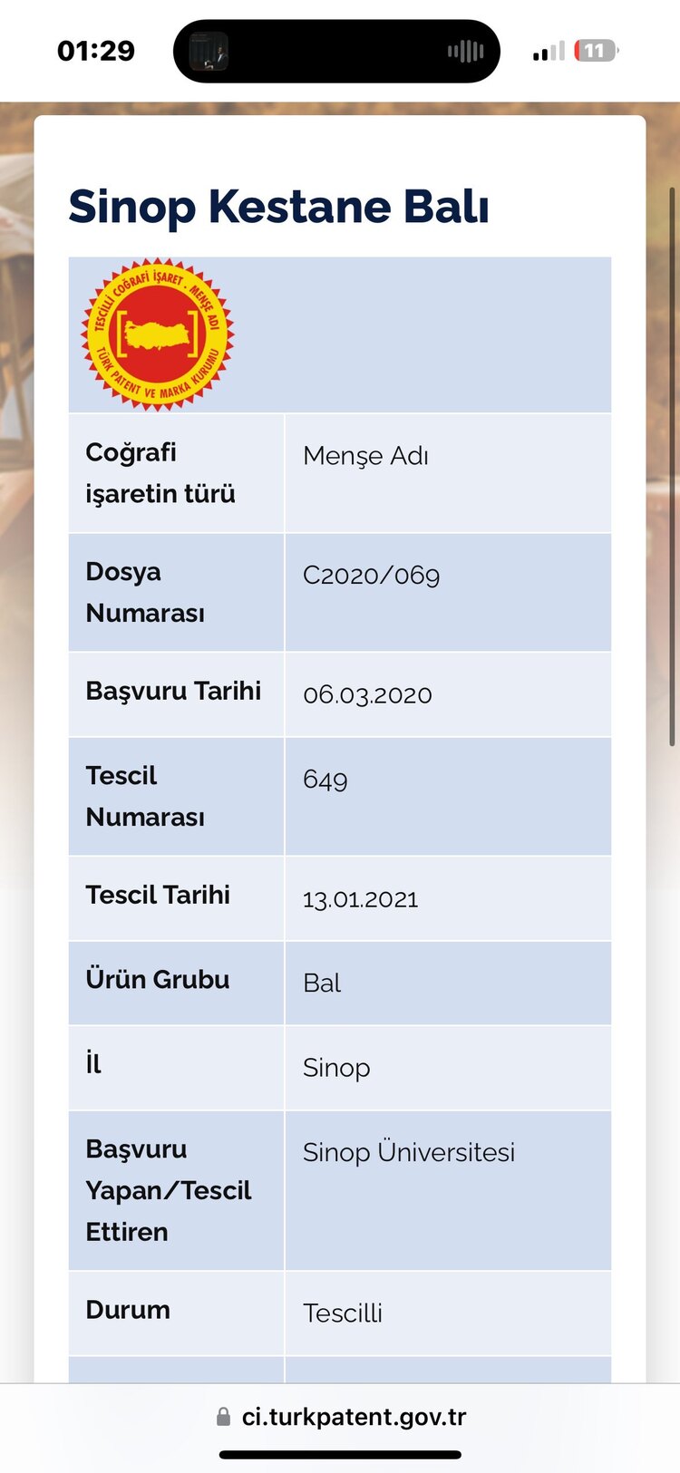 ERFELEK KESTANE BALI COĞRAFİ İŞARETLİ 500 gr