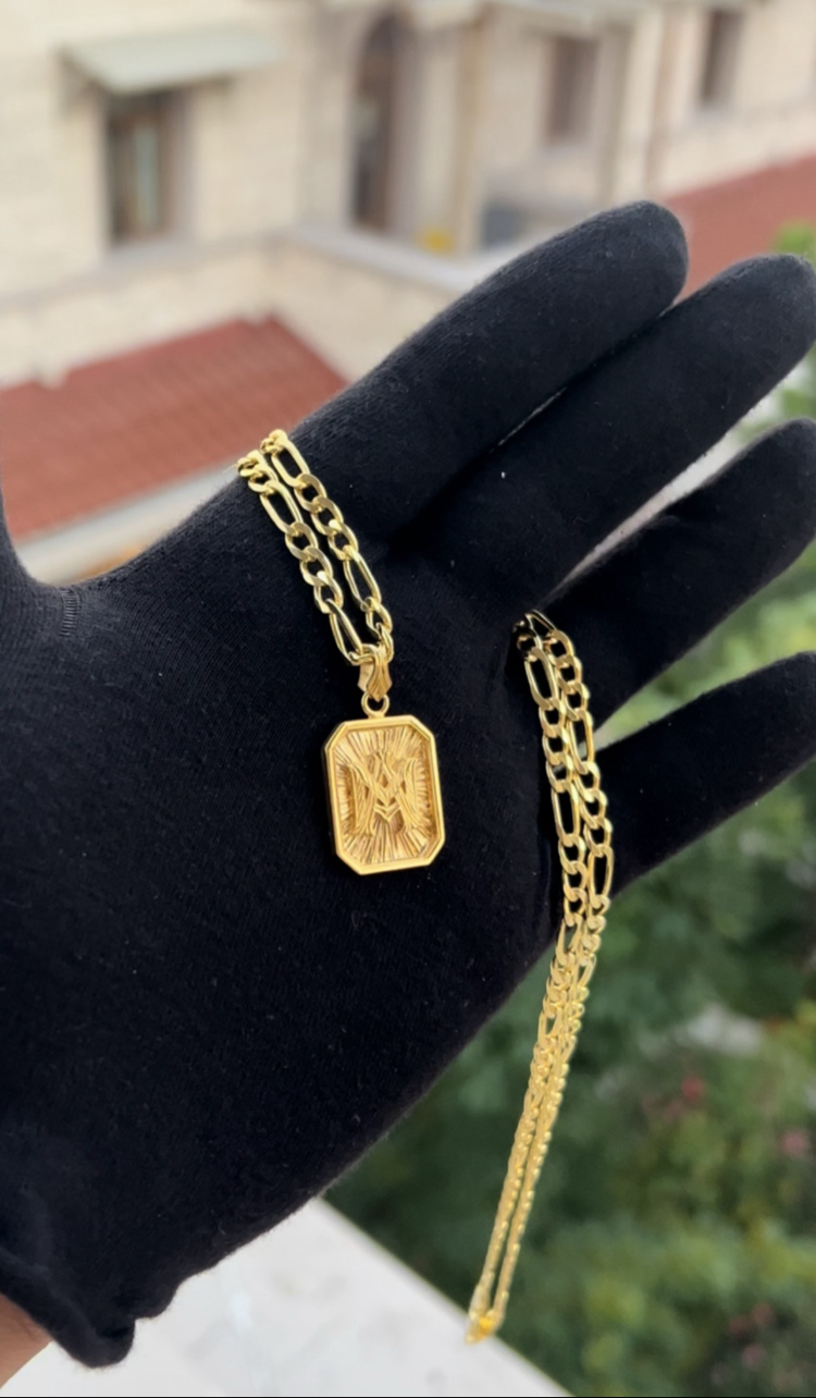 Monogram Kolye Zincirli 