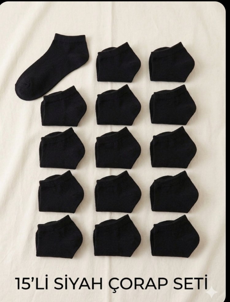 15 li Unisex çorap seti