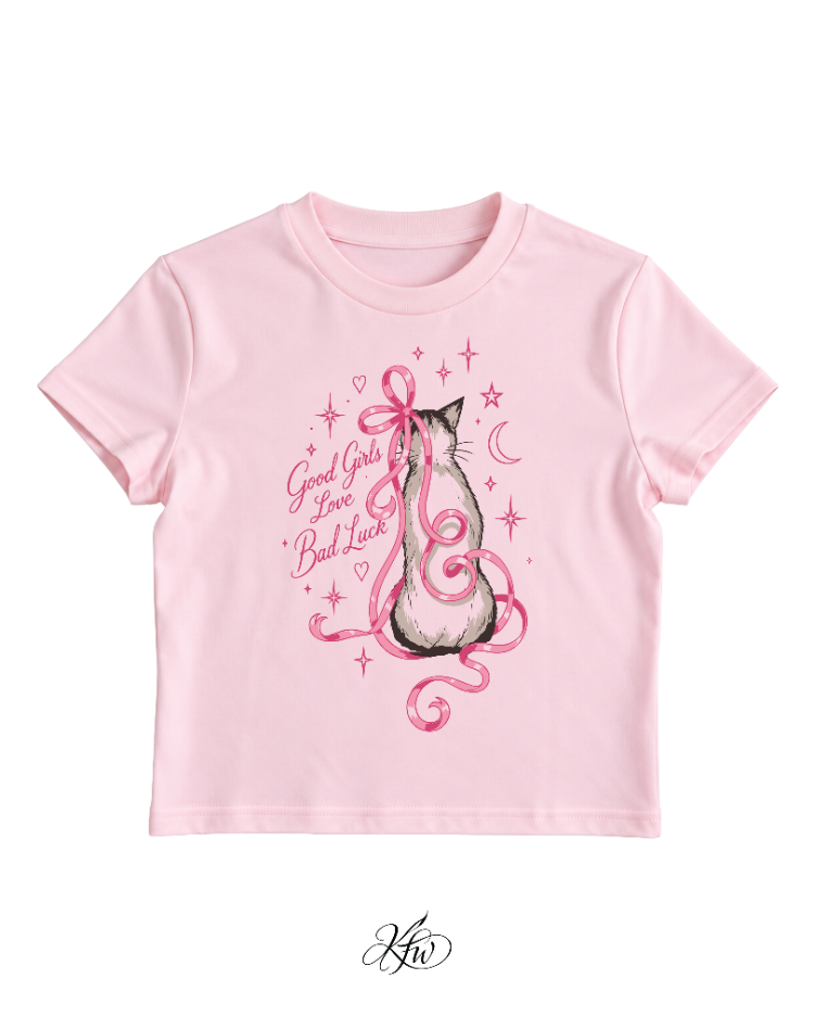 good girls love bad luck - baby tee