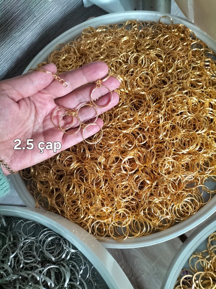 ● 2.5mm Yuvarlak Anahtarlık Sarı