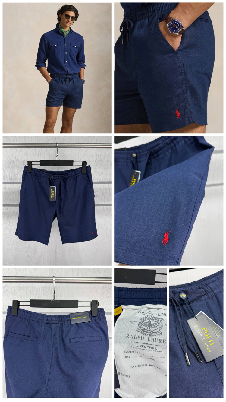 PL RALPH LAUREN %100 KETEN ŞORT