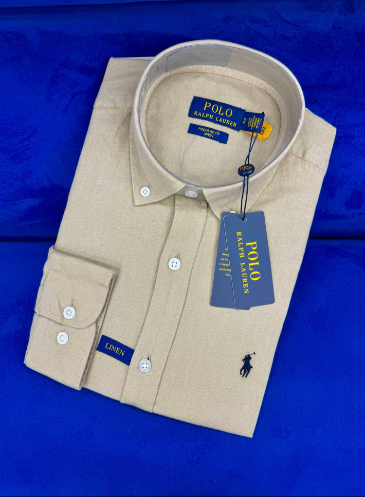 POLO RALPH LAUREN KETEN GÖMLEK İMZA MİDİLLİ NAKIŞ ORJ SERİES