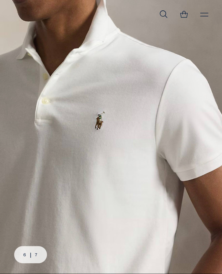 POLO RALPH LAUREN MİDİLLİ İMZA NAKIŞ PİKE PAMUK KUMAŞ YANLAR YIRTMAÇLI ORJ SERİES