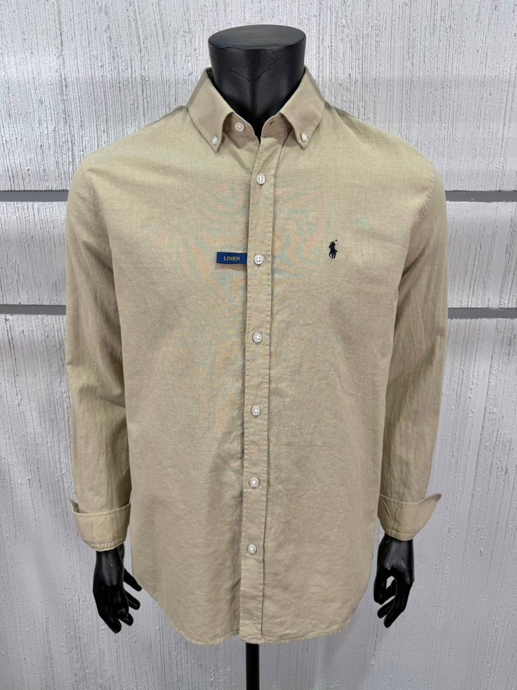 POLO RALPH LAUREN KETEN GÖMLEK İMZA MİDİLLİ NAKIŞ ORJ SERİES
